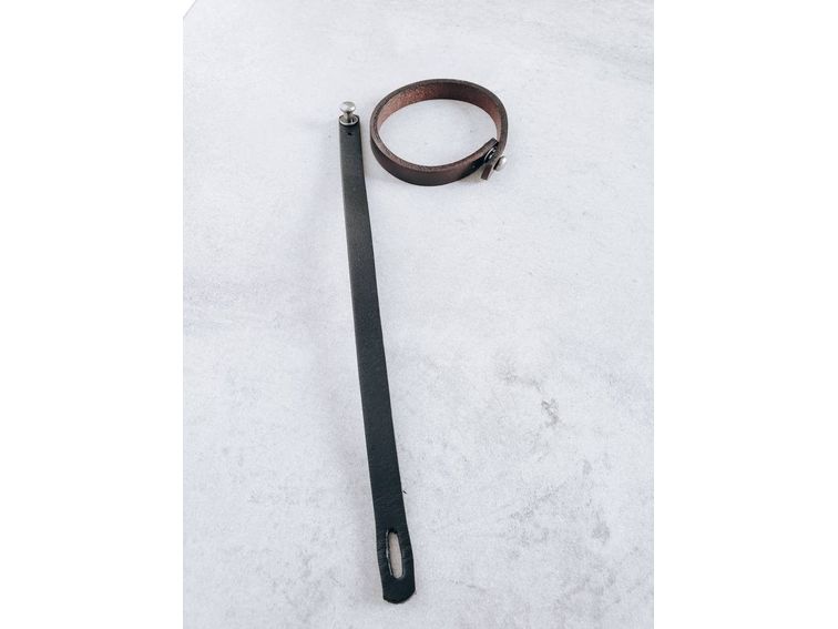 Leather Cuff Bracelet, Unisex Adjustable Men's or Women's Leather Bracelet,