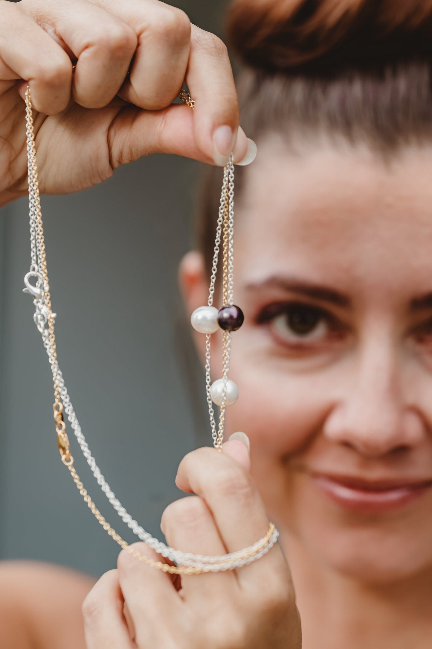Single Pearl Necklace, Simple Mother's day gift for mom