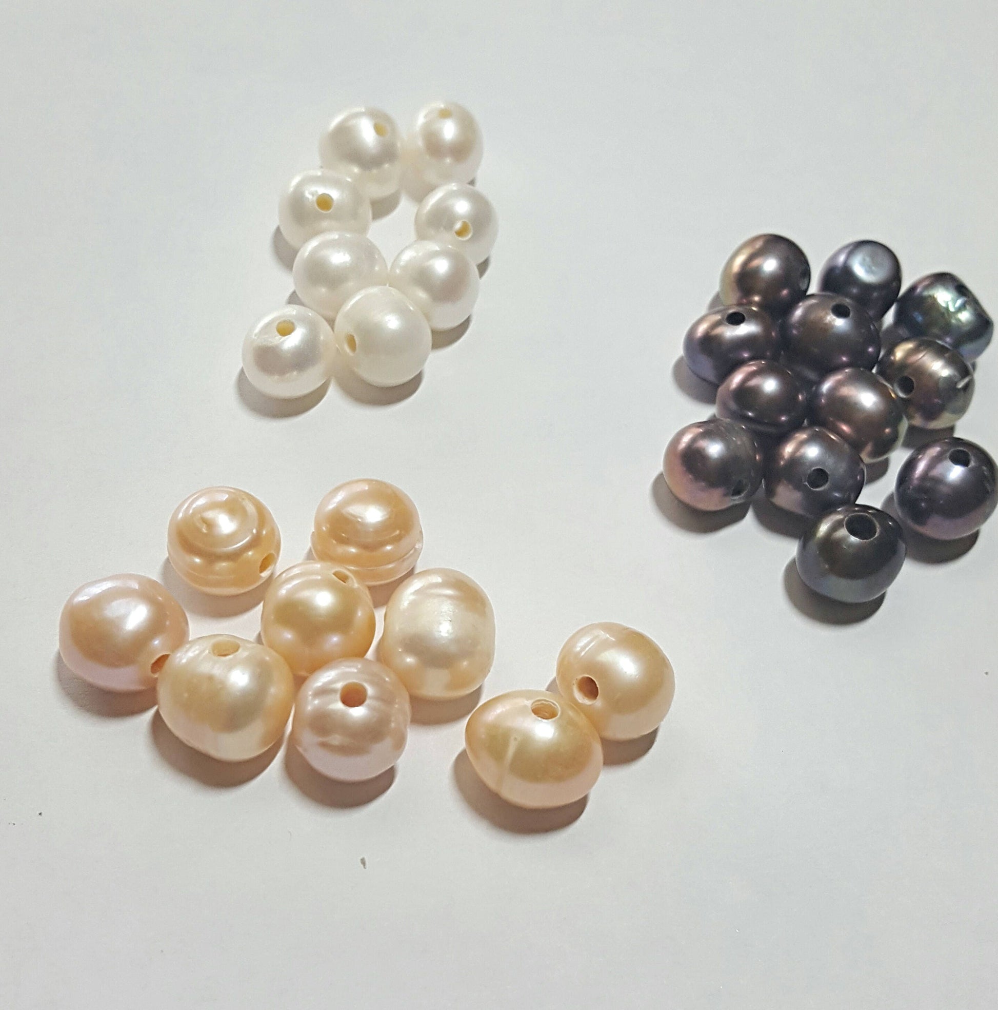Leather Pearl Lariat Necklace,