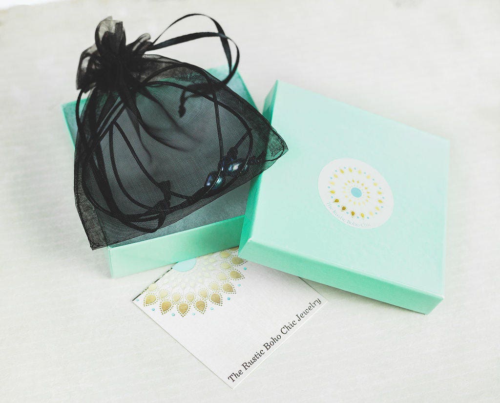 Long pearl station necklace, leather and pearl bracelet, 3rd anniversary gift for wife,