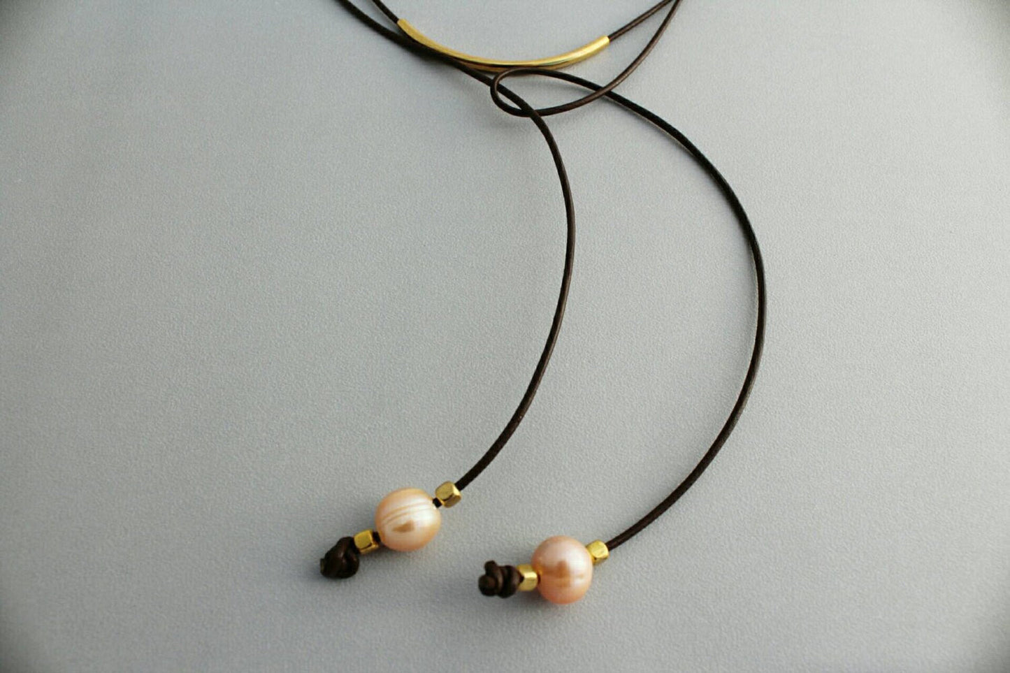 Pearl leather wrap necklace or bracelet, Coastal Grandmother Bohemian Lariat jewelry