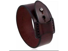 Load image into Gallery viewer, Men&#39;s Wide Leather Cuff Bracelet, Unisex
