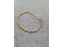 Load image into Gallery viewer, Light Gold Beaded Anklet, Summer Beach ankle bracelet
